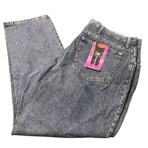 Lee Riders Jeans Womens 22W Blue Straight Leg Classic Fit Denim High Rise New